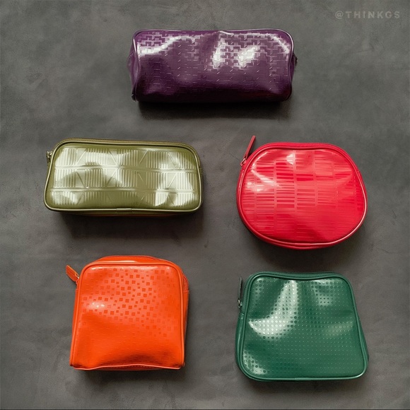 LOT of 5 Clinique Multicolor Cosmetic Bag Set - Picture 4 of 5